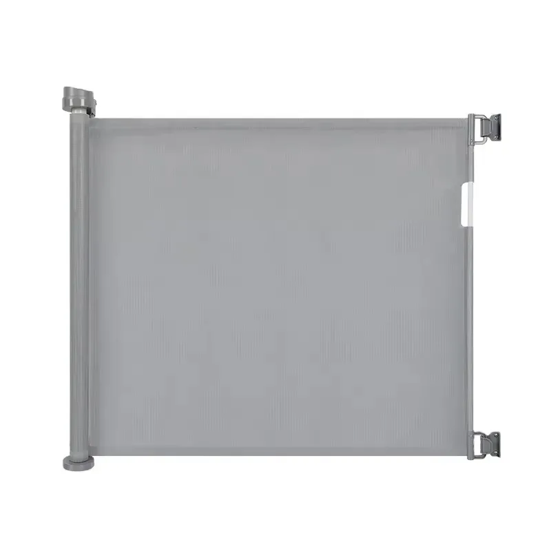 Indoor Outdoor Retractable Metal Safety Gate for Pets & Baby Certified Stairs Doors Kitchens Toilets