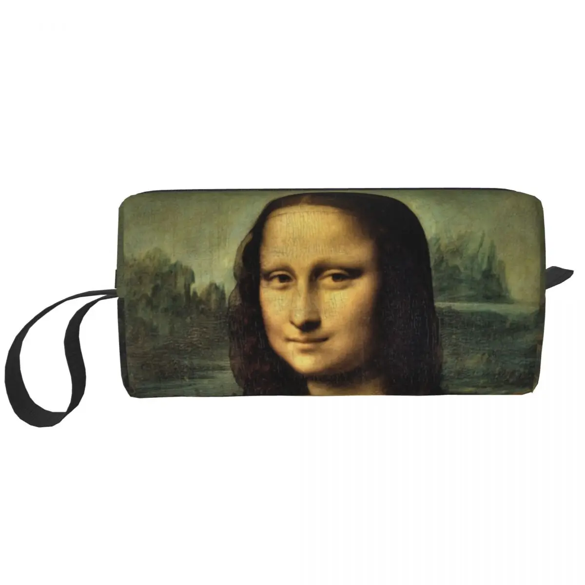 Travel Classic Mona Lisa By Leonardo Da Vinci Toiletry Bag Cute Painting Art Cosmetic Makeup Women Beauty Storage Dopp Kit Box