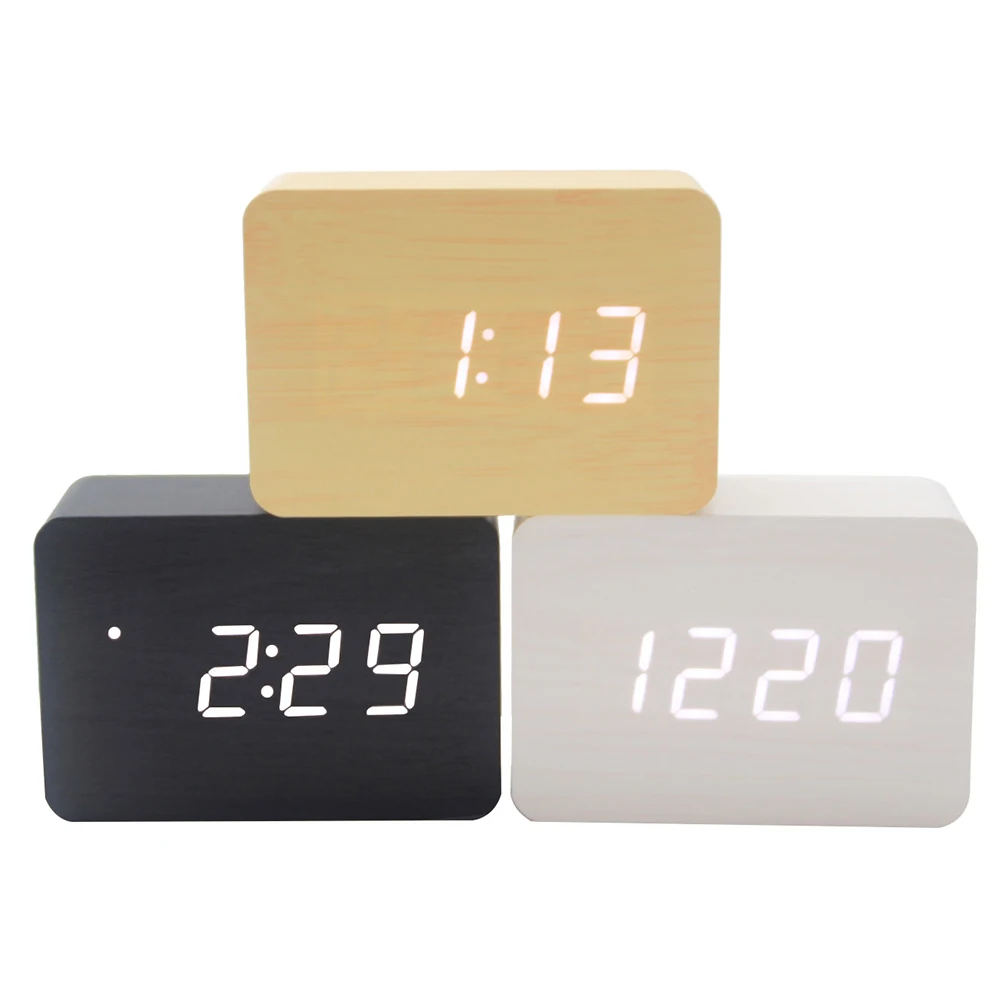 

Office LED Alarm Office Creative Alarm Table Clock Temperature Display Control Led Clock Study Bedroom