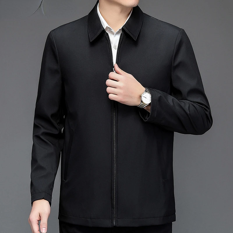 

New Brand Men's Casual Blazers Business Jacket Autumn Spring Loose Jacket Men Luxury Blazer Office Dress Men's Coat Q131