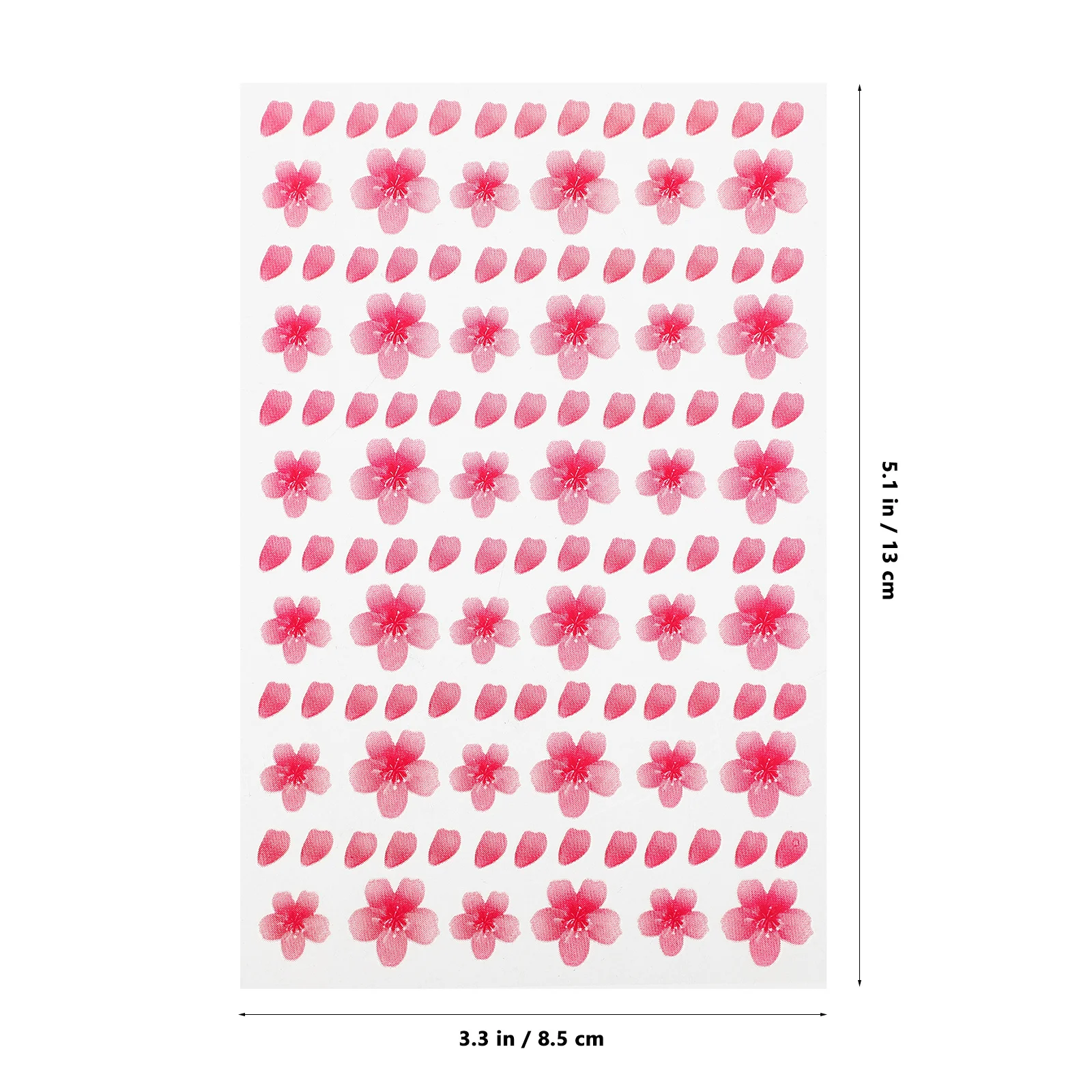 Cherry Blossom Stickers Sheet Self Adhesive Flower Facial Decals For Makeup Party Wedding Envelope Seal Sticker Label