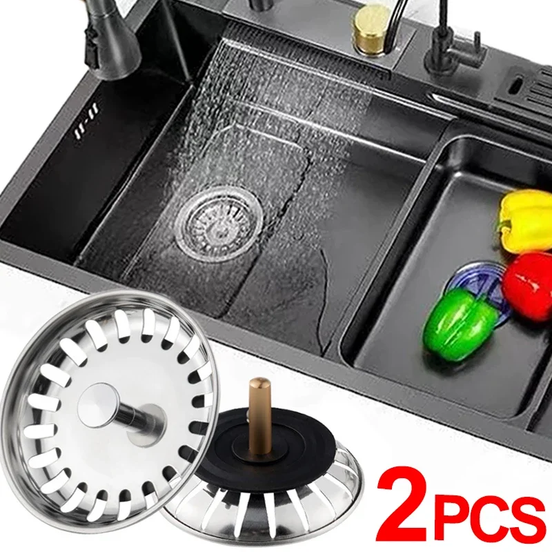 2/1 szt. Sitko do zlewu ze stali nierdzewnej basen wanna odpływ wyłapywacz włosów korek odpływowy zlew filtr wtyczka akcesoria kuchenne