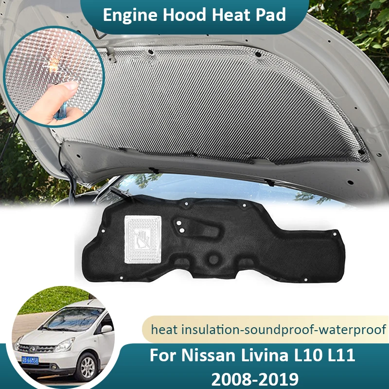 Front Hood Engine For Nissan Livina L10 L11 2008 2009 2010 2011 2012 2013 2014 2015 2016 2017 2018 2019 Soundproof Accessorie