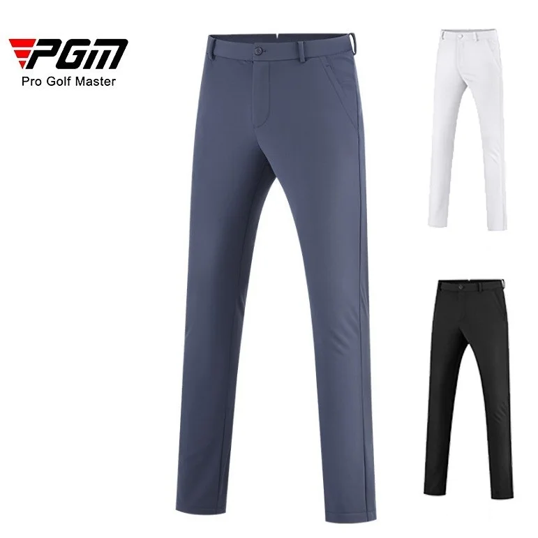 PGM Winter Golf Pants Men Waterproof Straight Sports Pants Male Thickened Fleece Thermal Trousers Man Casual Sweatpants