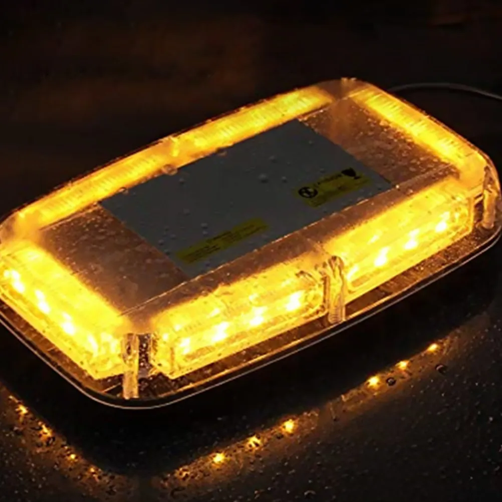 

1Pcs Magnetic LED Warning Light for Car Emergency Vehicle Fog Rain Snow Strobe Beacon Flashing Alarm Light with 7 Blink Patterns