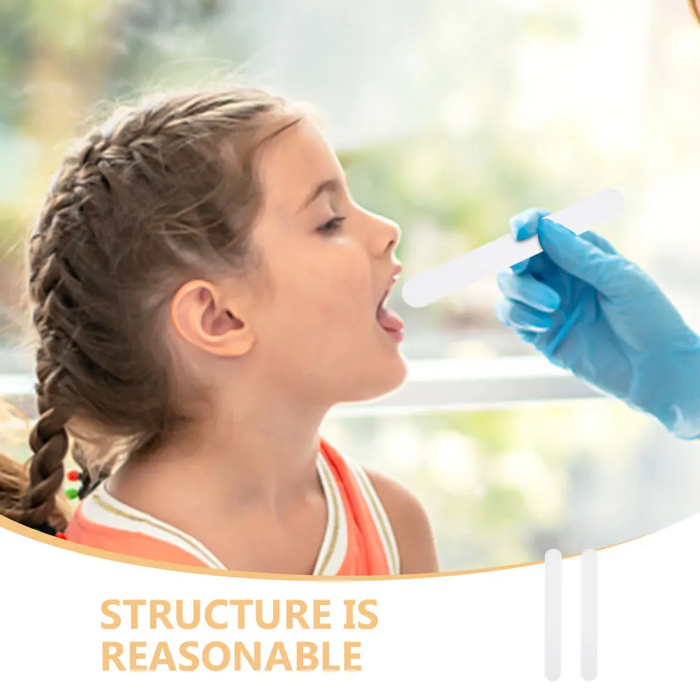 50pcs Tongue Depressors Disposable Smooth Safe For Oral Examination Dental Diagnostic Sticks Clinic Use Teaching Equipment