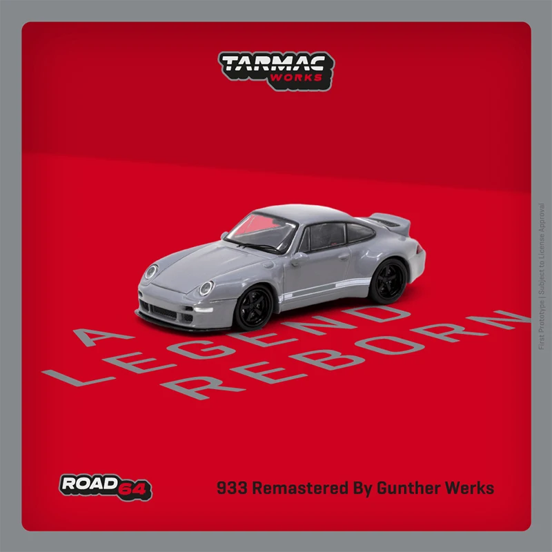 

TW In Stock 1:64 993 Remastered By Gunther Werks Grey Diecast Diorama Car Model Collection Miniature Toys Tarmac Works