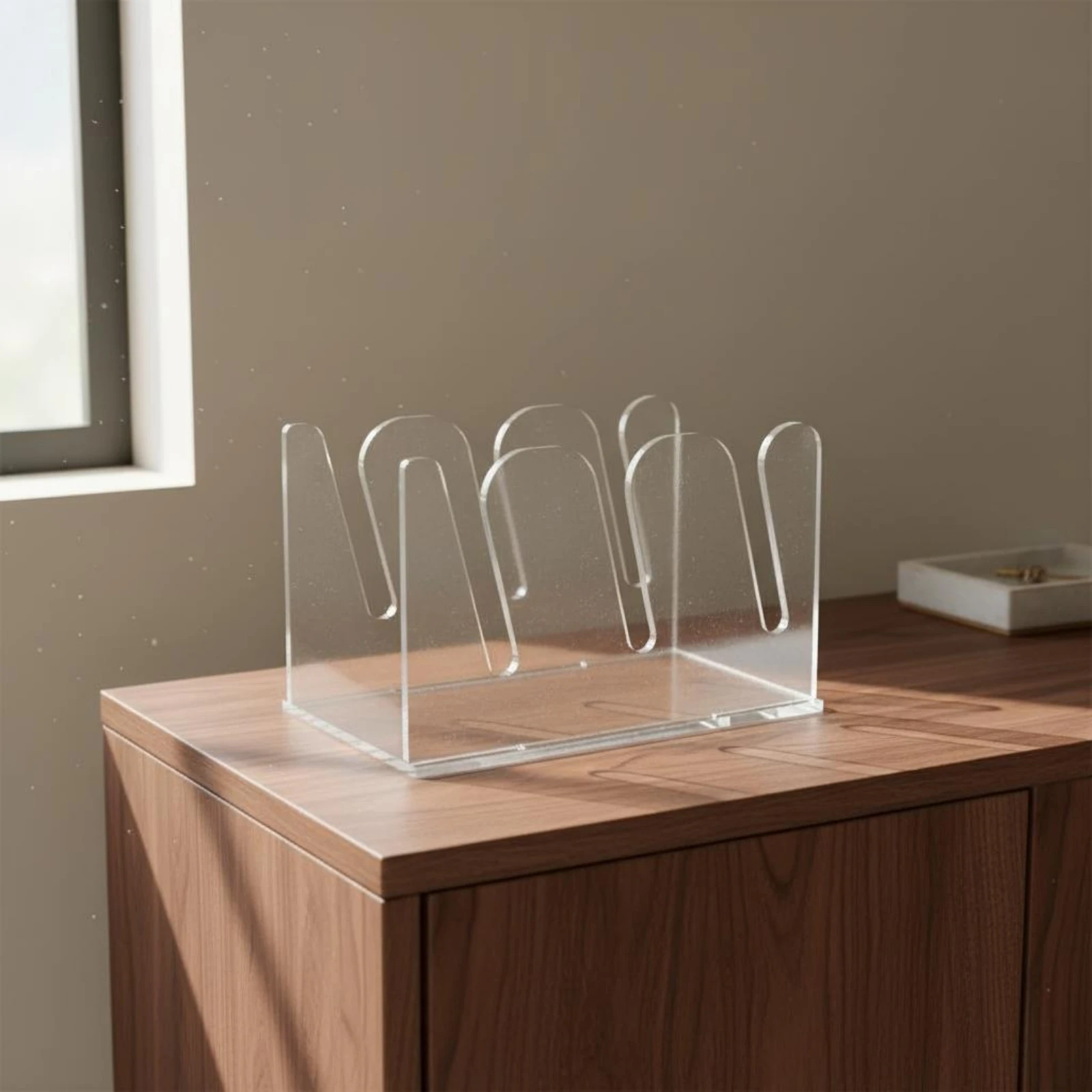 Acrylic Hat Organizer Minimalist Design Acrylic Cap Stand Hat Display Stand Space-Saving Storage Item Transparent for Wardrobe