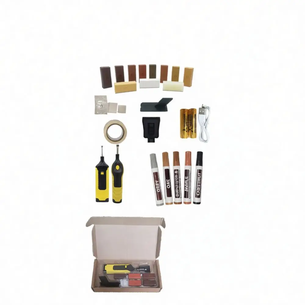 Professional Wood Floor Restorer Kit Laminate Scratch Repair Tool Set Hand Held Furniture Fixer For Home Maintenance Usage