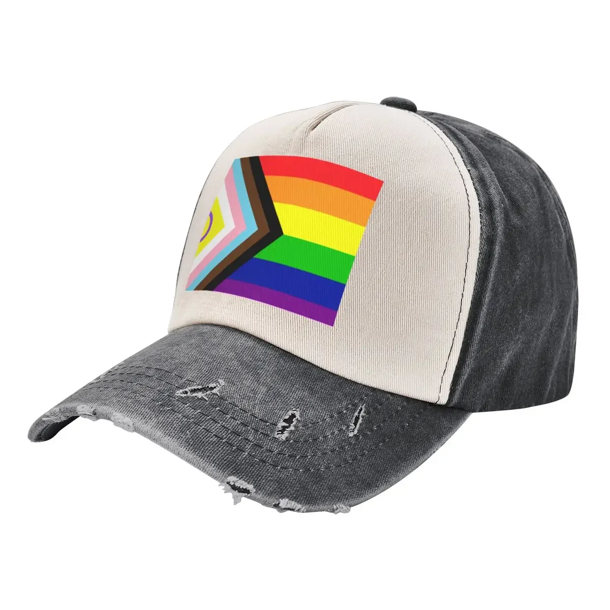 2021 Intersex-Inclusive Progress Pride Flag Baseball Cap Golf Cap Gentleman Hat Hood Hat Beach Luxury Woman Men's