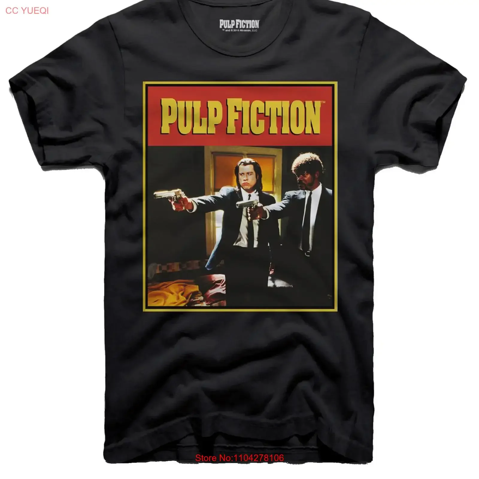 Pulp Fiction Jules Vincent Gun Aim Official T Shirt Mens  vintage Washed Stylish Top For Everyday Wear Breathable