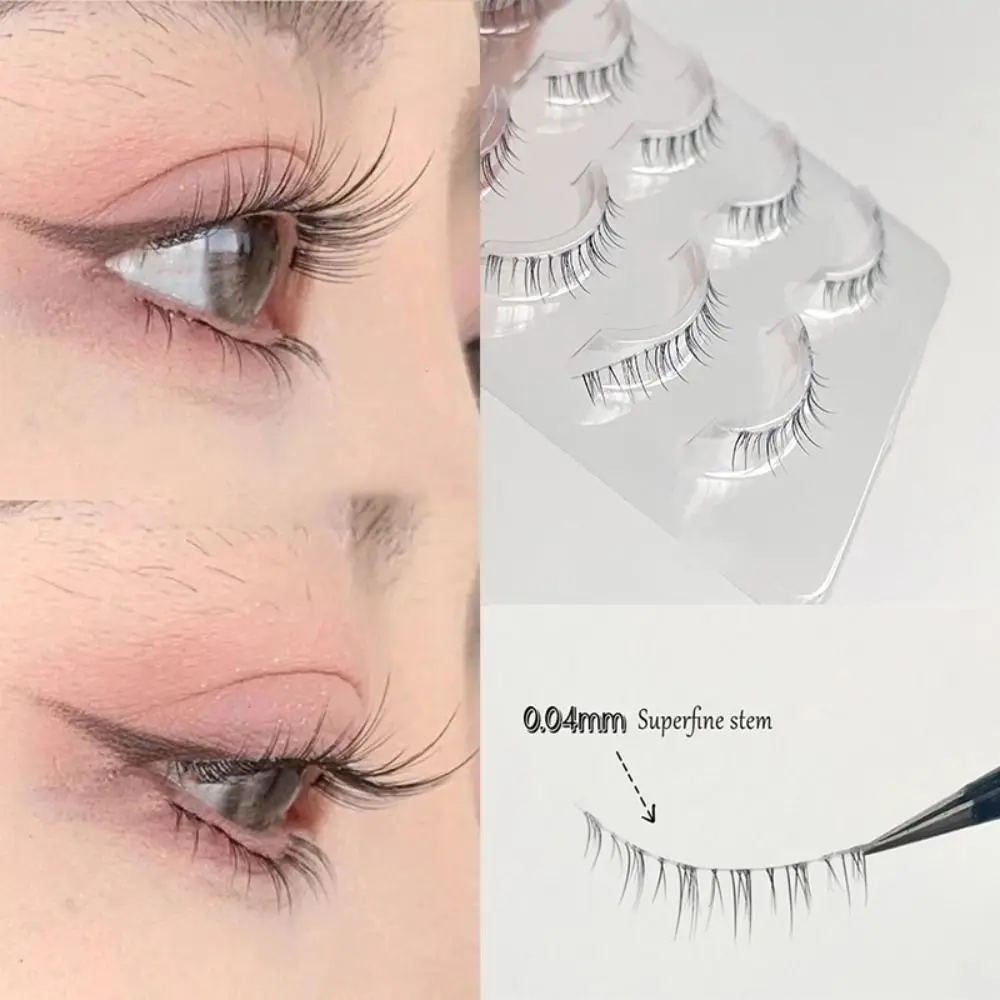 Yeux sous les cils bande complète Cosplay fée Manga Extension de cils faux cils inférieurs outil de maquillage cils de vison inférieurs