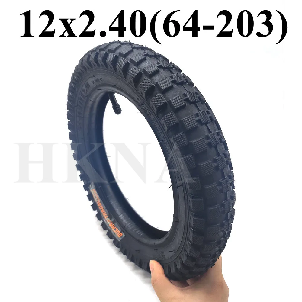 12x2.40(64-203) Inner and Outer Tyre 12x2.4 Pneumatic Tire for  Kids Bike Children's Bicycle Accessories