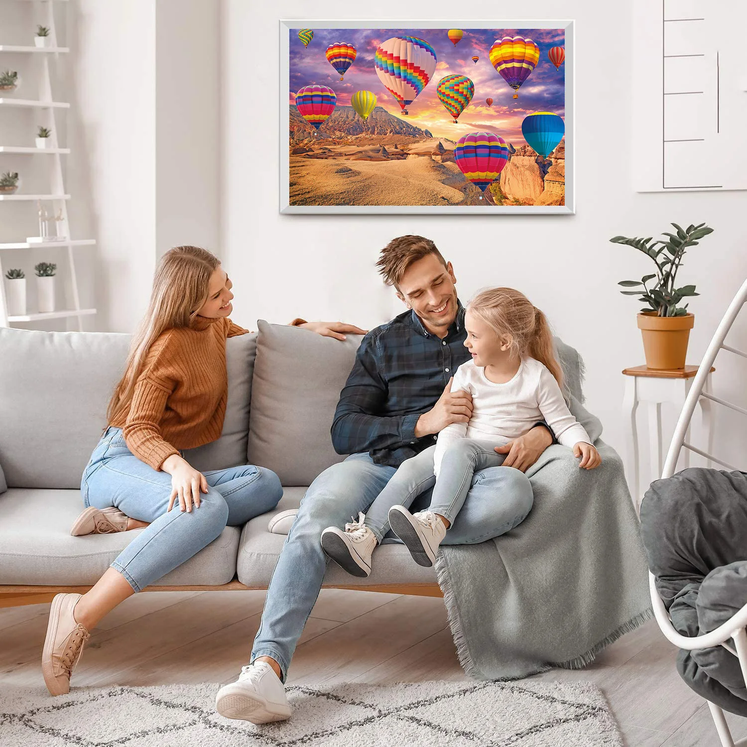 1000 pièces désert ballon à Air chaud puzzle pour adultes décor à la maison jeux famille amusant sol Puzzles jouets éducatifs