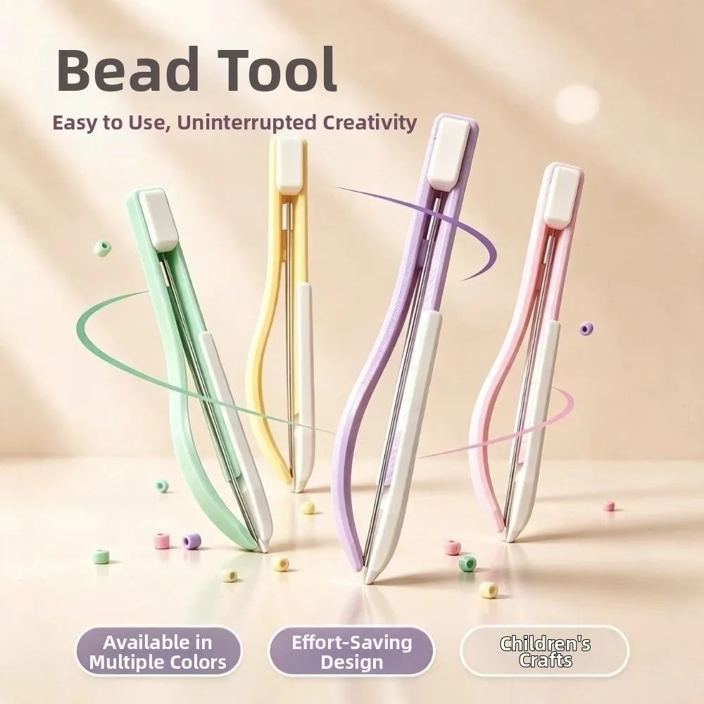 2in1 Press-Type Fuse Bead Pen Handheld Jam-Free Storable Bead Pen Efficient Time-Saving Automatic Bead Dispenser Handmade Craft