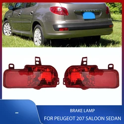 Rear Bumper Reflector Reverse Turn Signal Fog Light Warning Brake Lamp For Peugeot 207 Saloon Sedan Car Accessories