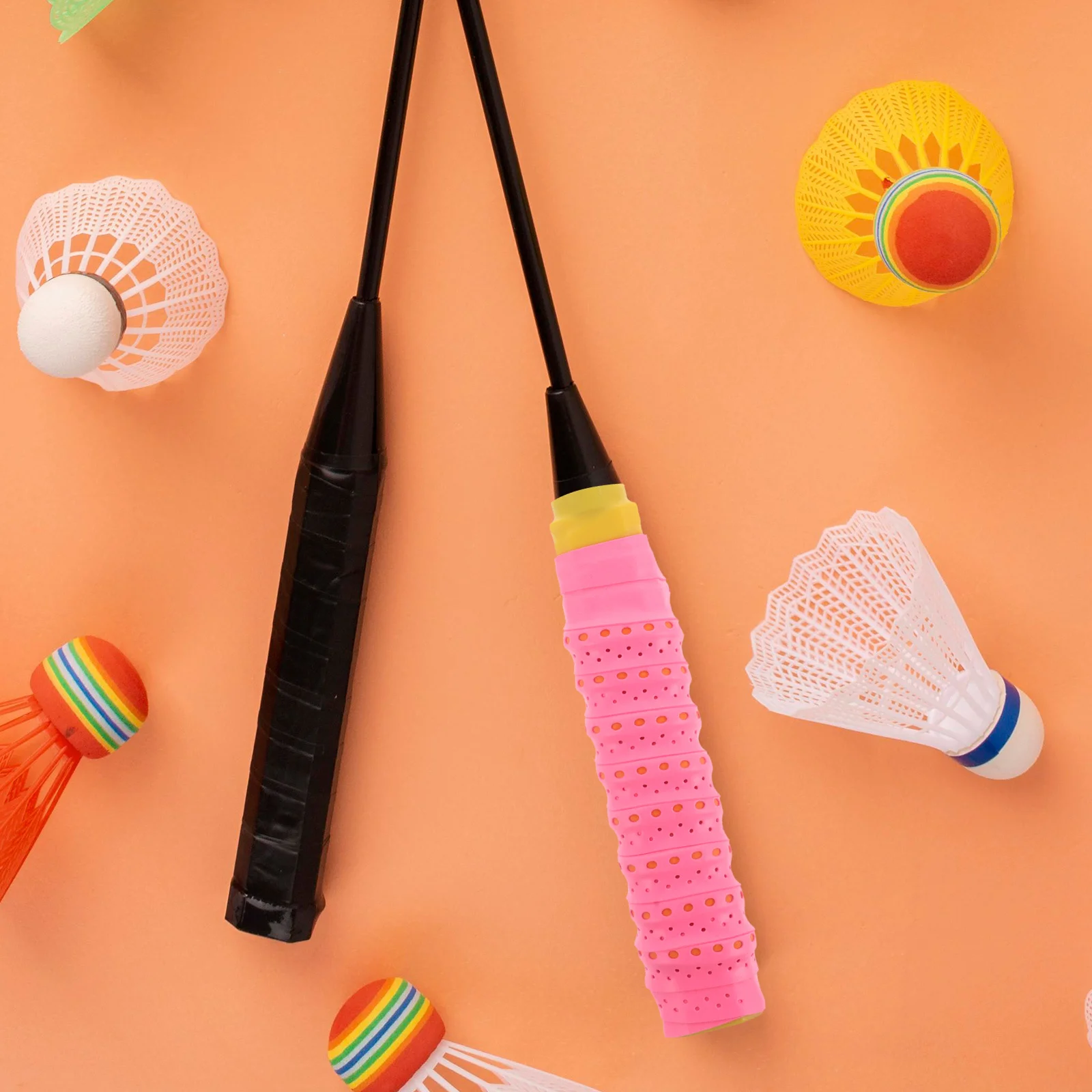 4 Stück Badmintonschläger Dragon Bone Grip Tape Dual Color Dehnbar Schweißabsorbierend Anti-Rutsch-Griff Wrap Overgrip Protector