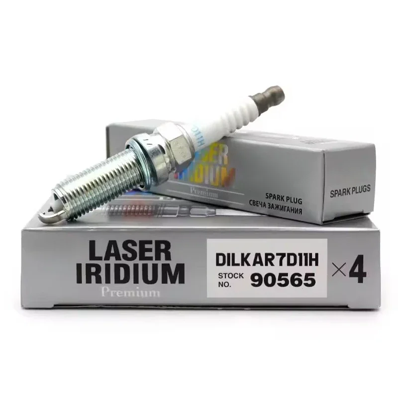 4/6Pcs 90565 DILKAR7D11H Dual Iridium Spark Plug for Nissan Qashqai J11Z Rogue Sport Teana X-Trail T32 2.0L MR20DD