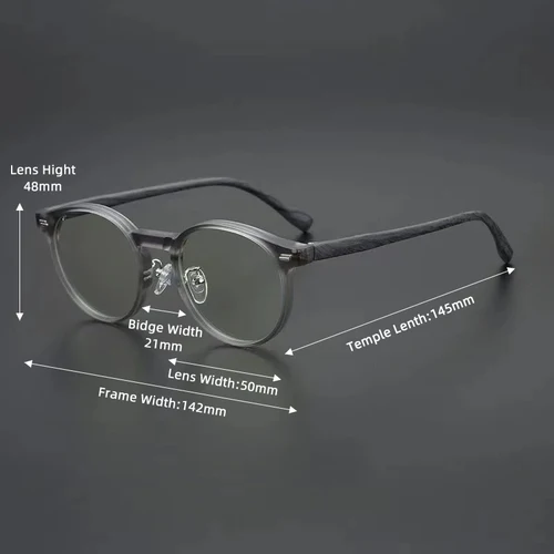 Imagen 2 del producto Gafas para miopía con montura pequeña para hombre, anteojos con prescripción personalizada, con bloqueo de luz azul, transparentes, a la moda