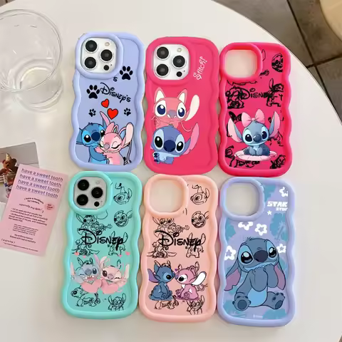 Cartoon Stitch Case For Samsung Galaxy A06 A05S A05 A32 A52 S22 Ultra A33 A73 A04 A04E A51 A22 A12 A13 A30 A20 A50 A03S A21S