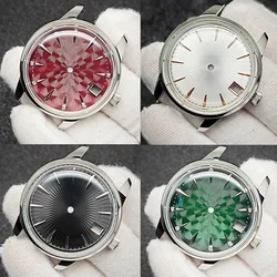 33MM Silver Watch Case with Dial Set Women's Case for NH35 NH36 Movement Bubble Crystal Watch Accessories