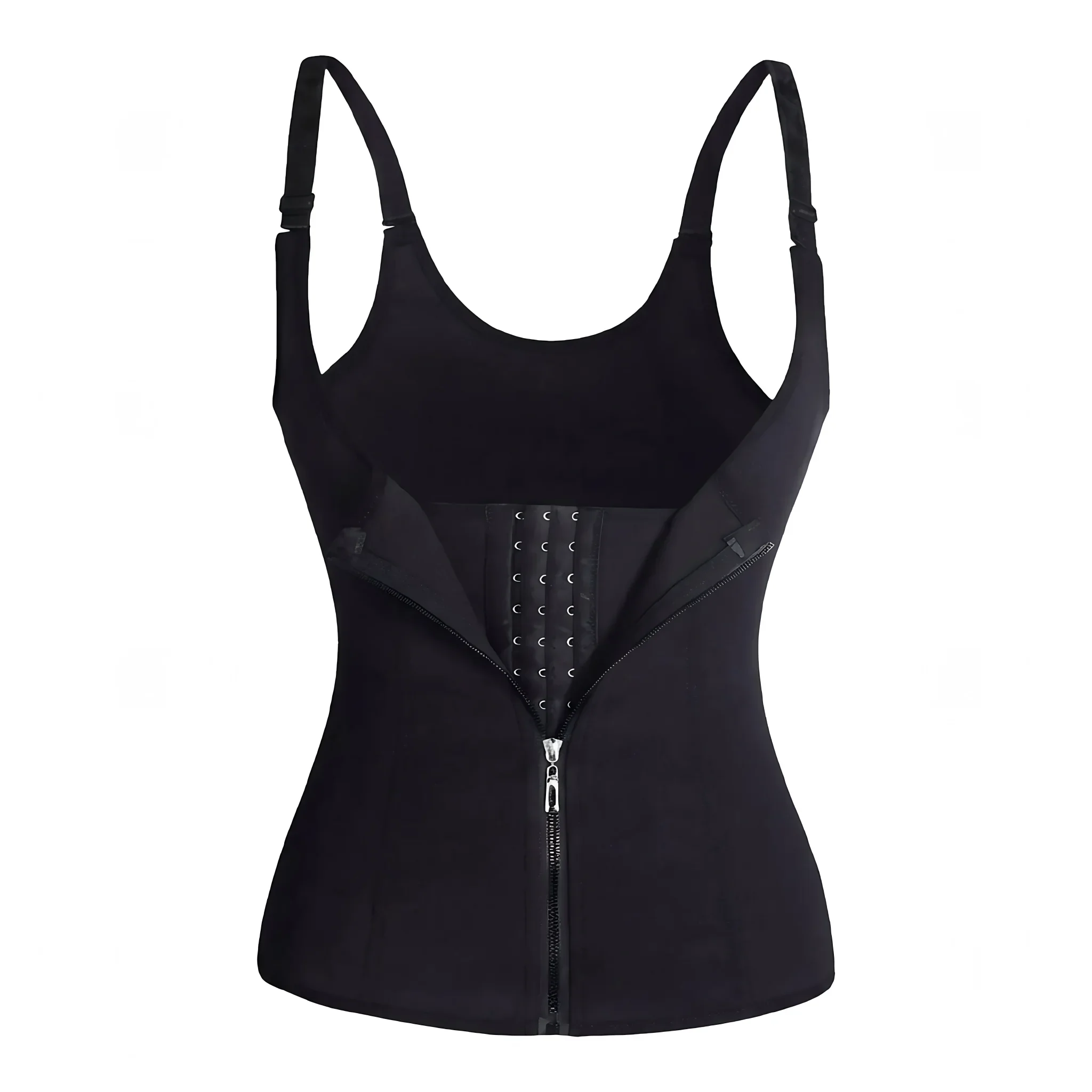 Adjustable Lumbar Waist Support Brace for Women Front Zip Tank Top Postpartum Abdominal Support Workout Waist Stabilizer