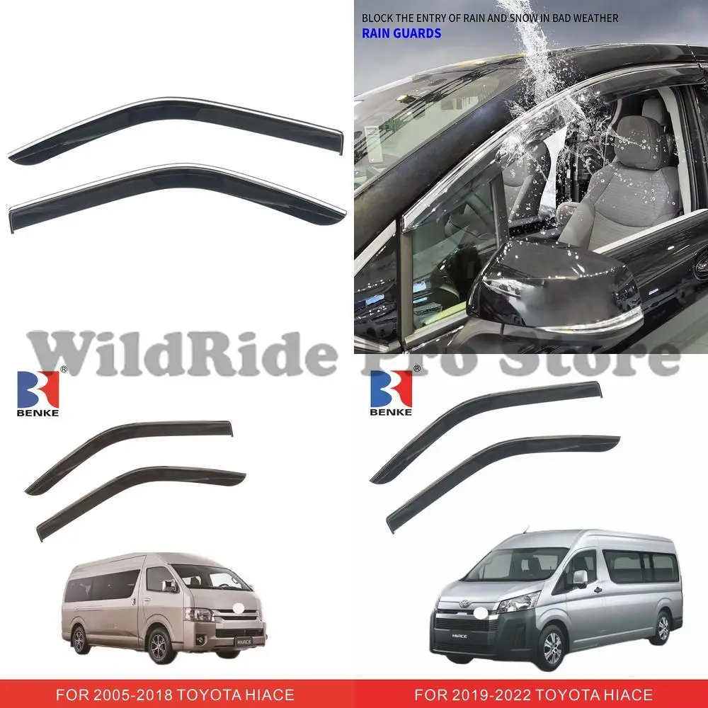 

1 set For Car Accessories for Toyota Hiace H200 2004 2018 H300 2019 Wind Deflector Door Window Visor Weather Auto Rain Guards