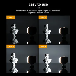 Đèn video LED mini có thể sạc lại Ulanzi, GoPro Mod trên máy ảnh, VL28, 5500K, phù hợp với GoPro 10, 9, 8, iPhone 13, 12 Pro Max, 11, X, XS 10 Ánh sáng bán hàng chính GoPro - №5