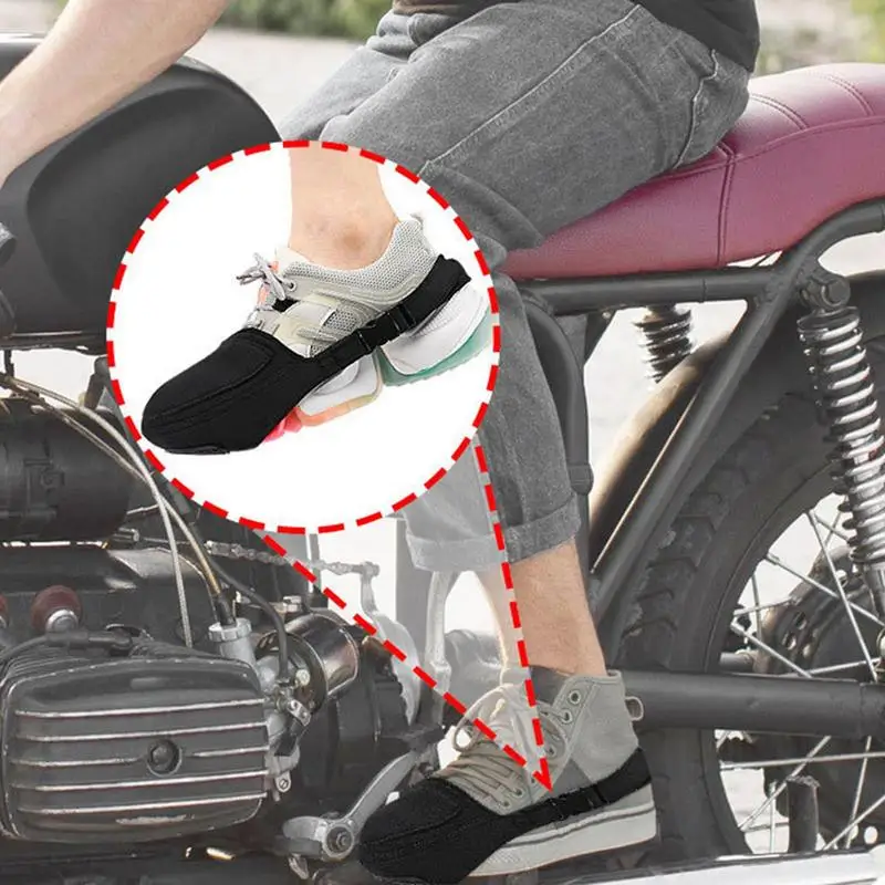 Motorcycle Shoe Protector Motorcycle Boot Cover Shift Pad Diving Fabric Anti-skid Protection Fixed For Sports Shoes Boots Shoes