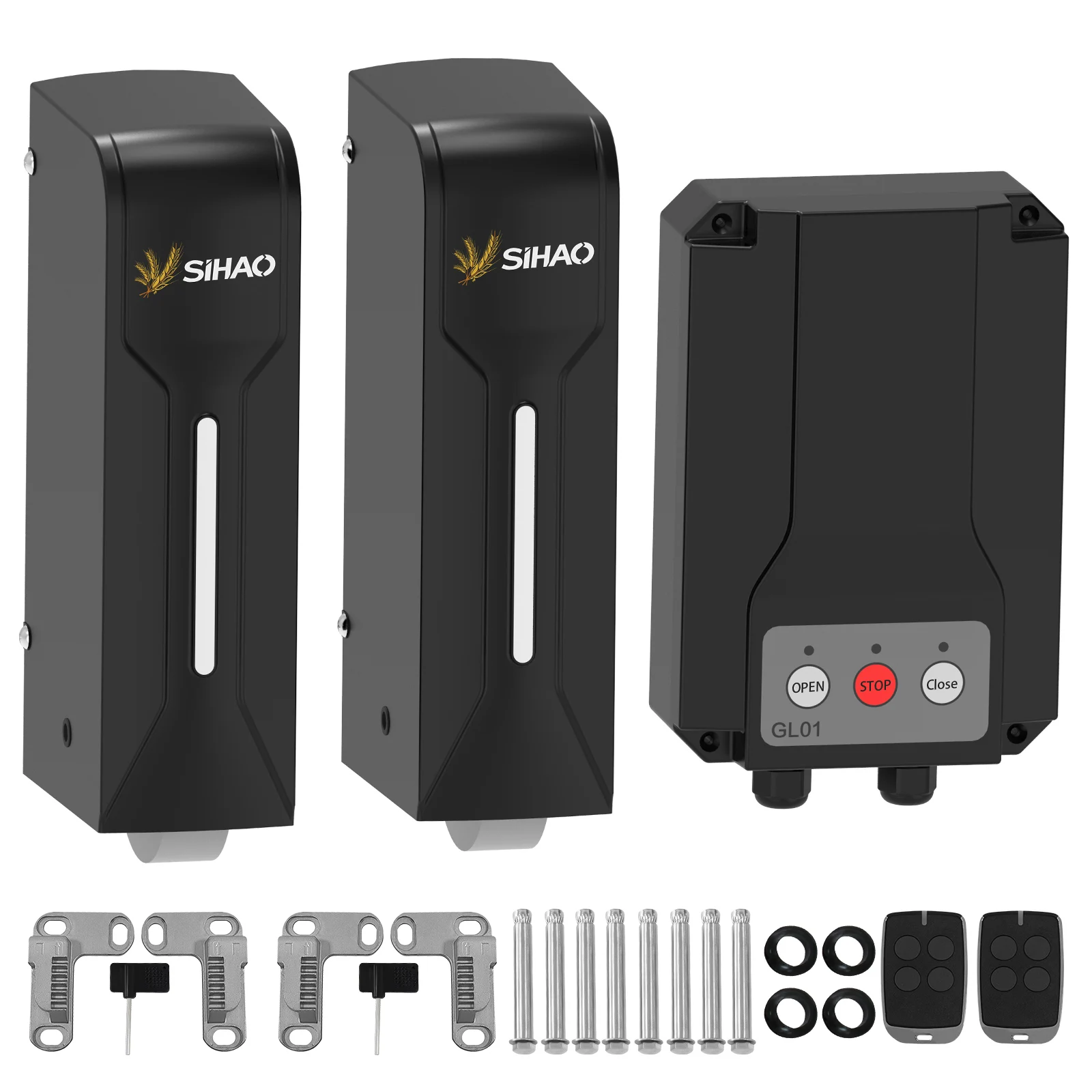 

Sihao Garage Door Opener Rolling Wheel Swing Pulling Force 600KG Kit Remote Control Automatic Gate Openers Gates For Hotel Home