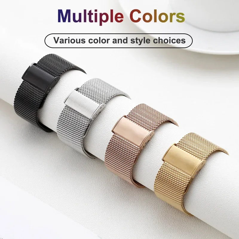 20 mm 22 mm Metall-Uhrenarmband für Garmin Vivoactive 5/6 Huawei, Samsung Quick Installation Uhrenarmband-Armband-Zubehör