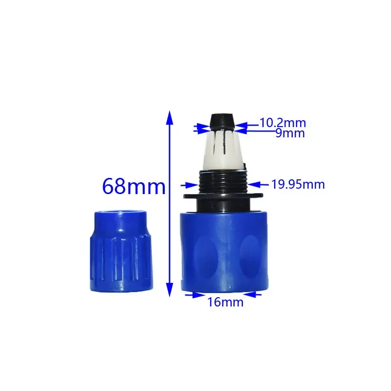 Irrigation Quick Connect Fitting for 3/8 Inch and 5/8 Inch Garden Hoses | Telescopic Plastic Joint | ABS Material | BS Standard