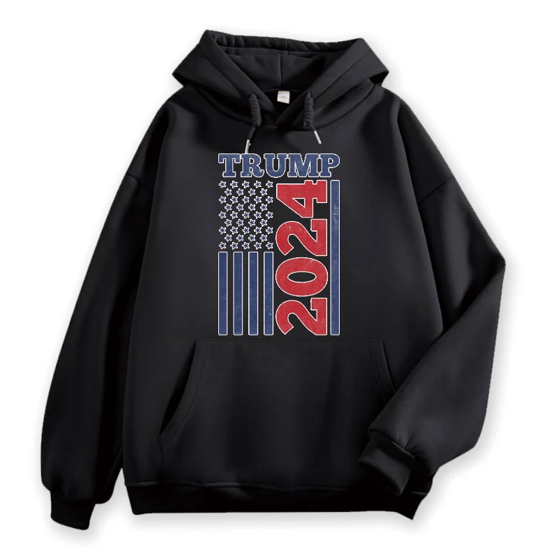 Trump 45-47 Women Y2k Clothes Printed Autumn Hoodie 2024 Trump Men's Clothing Autumn New in Hoodies & Sweatshirts Pullover Tops