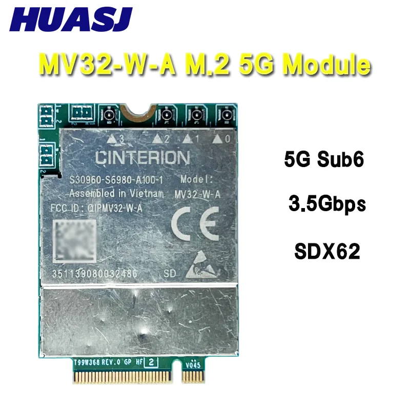 MV32-W-A USB 5G sub-6 M.2 5G M.2 Data Card SDX62 For Laptop USB3.0 Adapter