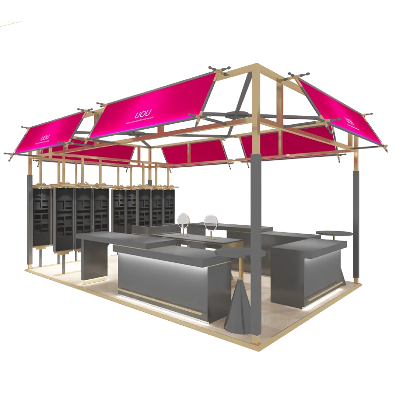 custom.Custom Modern Retail Display Cabinet and Showcase Counter | Custom Mall Kiosk Jewelry, Cosmetics, Food & Snacks