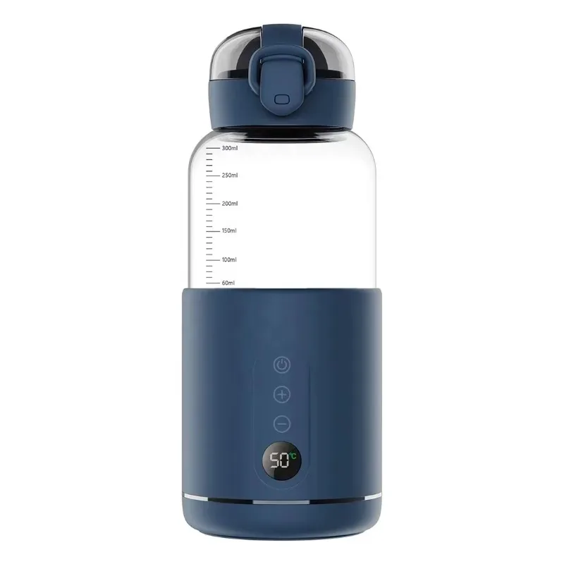 Newborn baby thermos glass USB constant temperature fast rinse portable charging night milk heating cute water