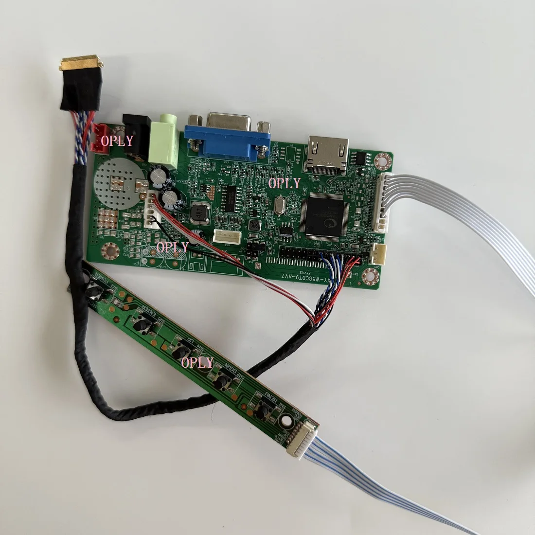 Kit de placa controladora 58C compatible con HDMI VGA para B156XW02 V2 B156XW02 V6 B156XW02 1366X768 15,6 "monitor de pantalla LED LCD