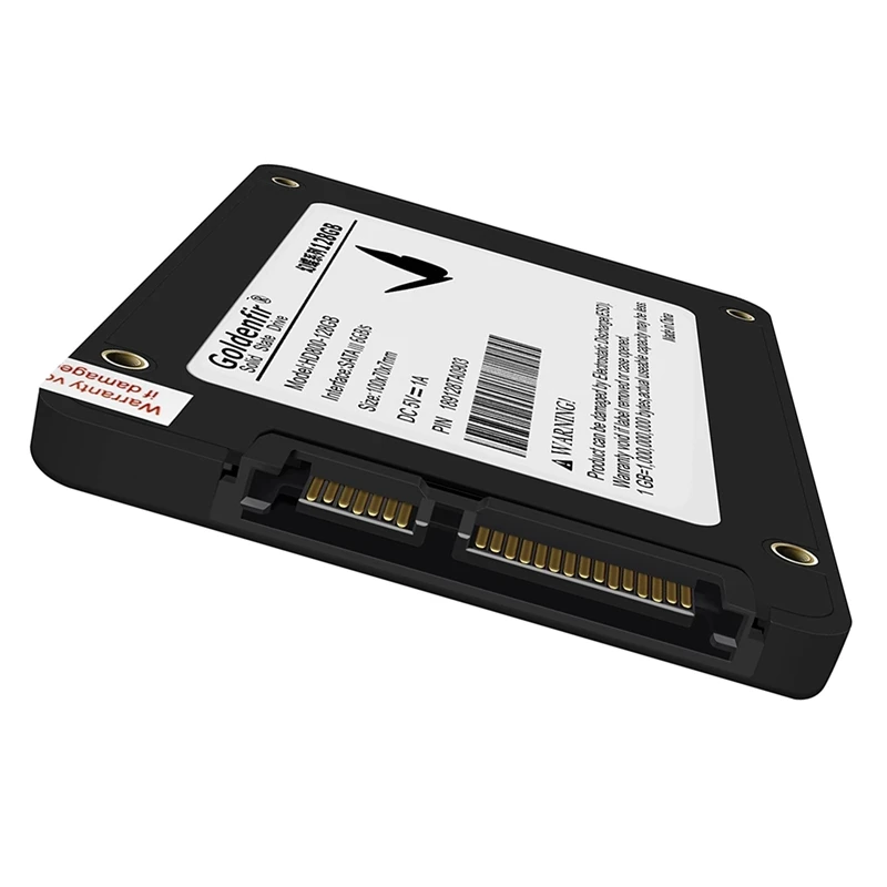 Goldenfir SSD SSD 2.5 Inch SATAIII Built-In Solid State Drive For Server Desktop Laptop Universal Black