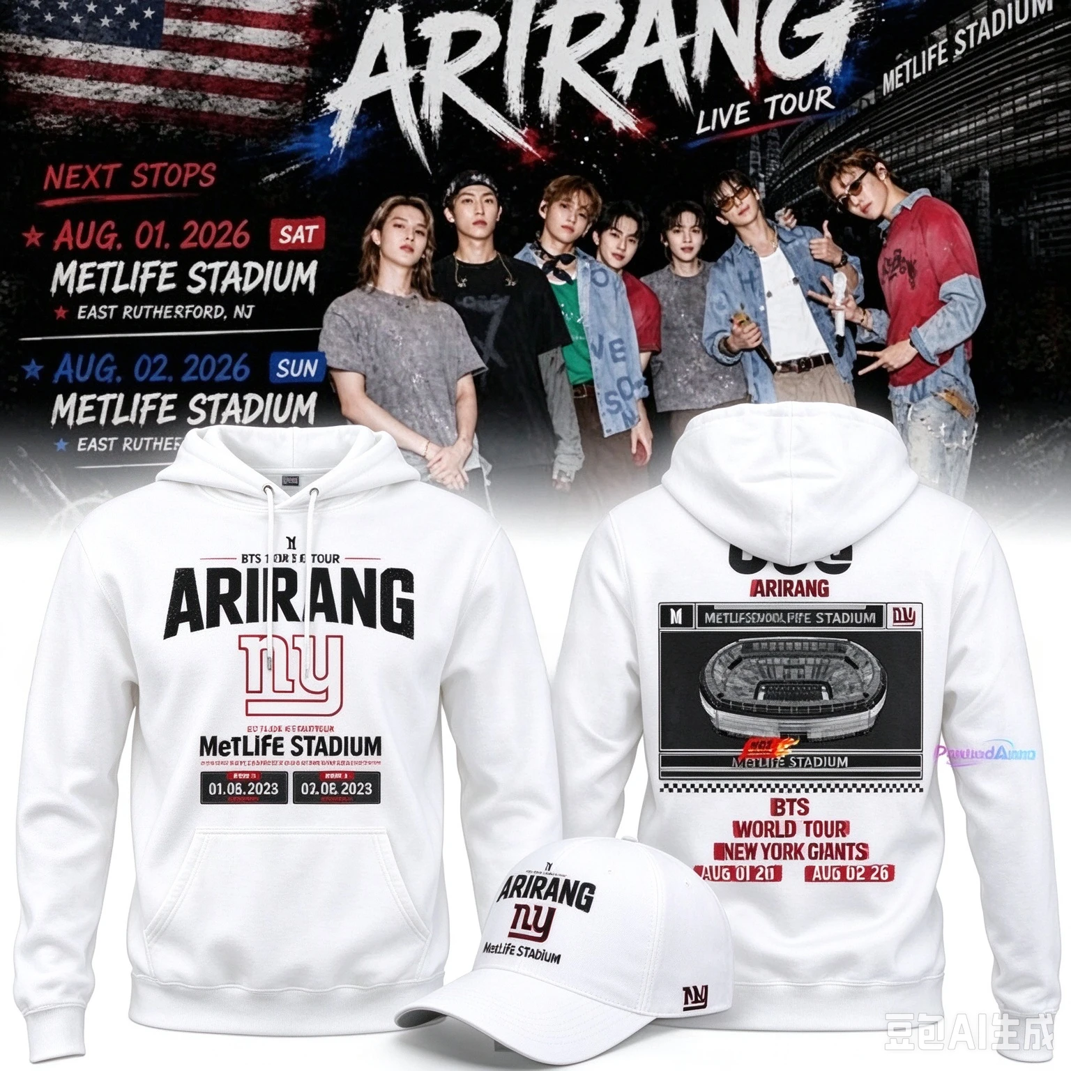 2026 New BT21 Jimin Arirang Unisex Men's Summer Shirt Fashion High Quality Short Sleeve Top Street Clothing Hoodie