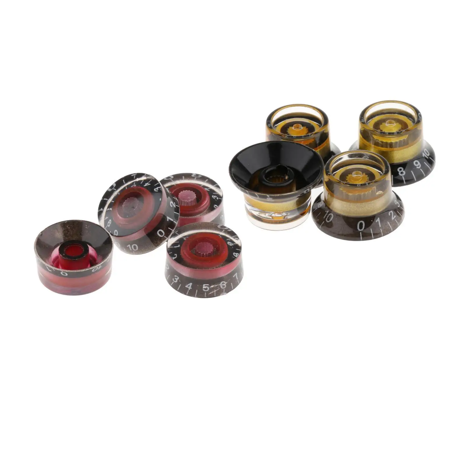 4 ピース/セット樹脂エレキギター & ボリュームノブ LP パーツアクセサリー用