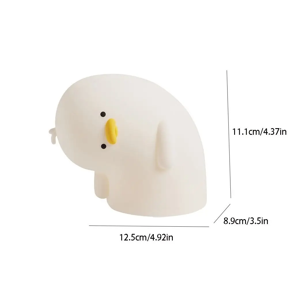 Desktop Decor Silicone LED Duck Night Light USB Charging Cartoon Sleeping Lamp Dimmable Table Lamp Eye Protection