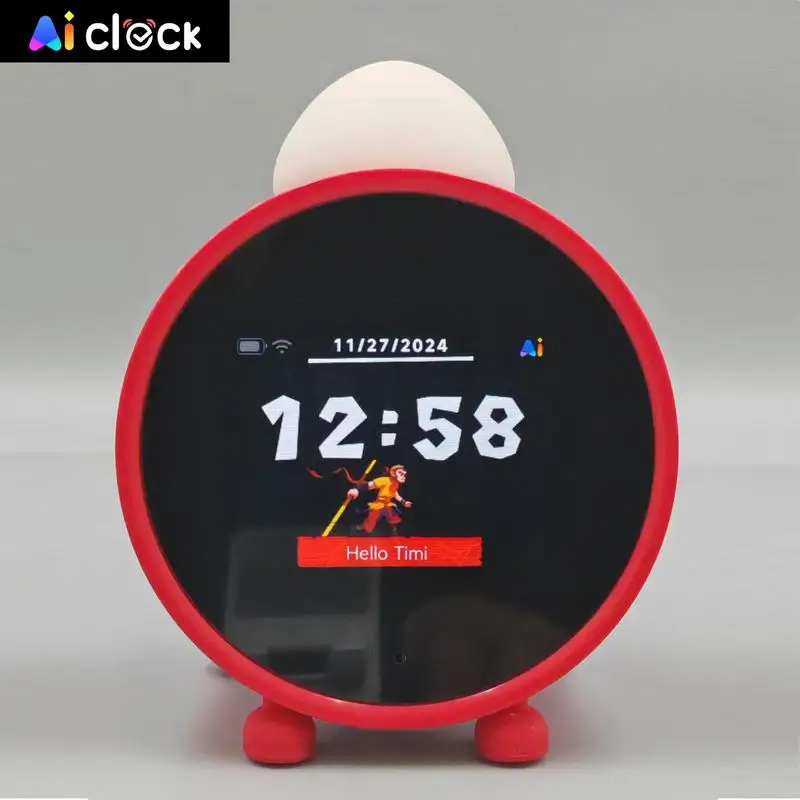 Nuovo sveglia divertente elettronica intelligente AI con testa a fungo divertente con sveglia dialogo Q&A regalo multilingue