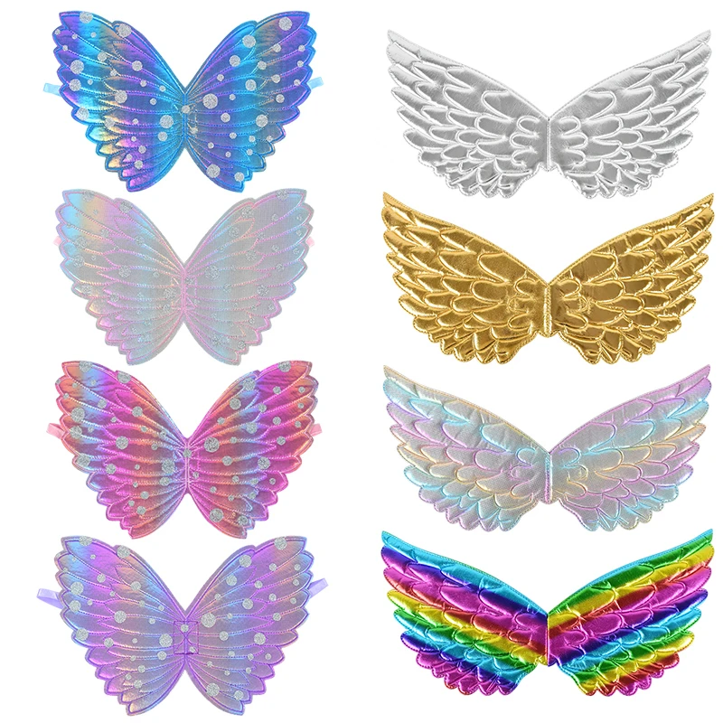 Unicorn Wings For Girls Princess Costume Accessories Unicorn Cosplay Wings Hairband For Kids Unicorn Theme Birthday Party Decor