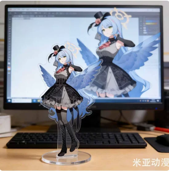 Japanese Anime Blue Archive Aomori Mine Iochi Marī Acrylic Stand Figure Model Plate Cosplay Collection Desktop Decor Gifts MM