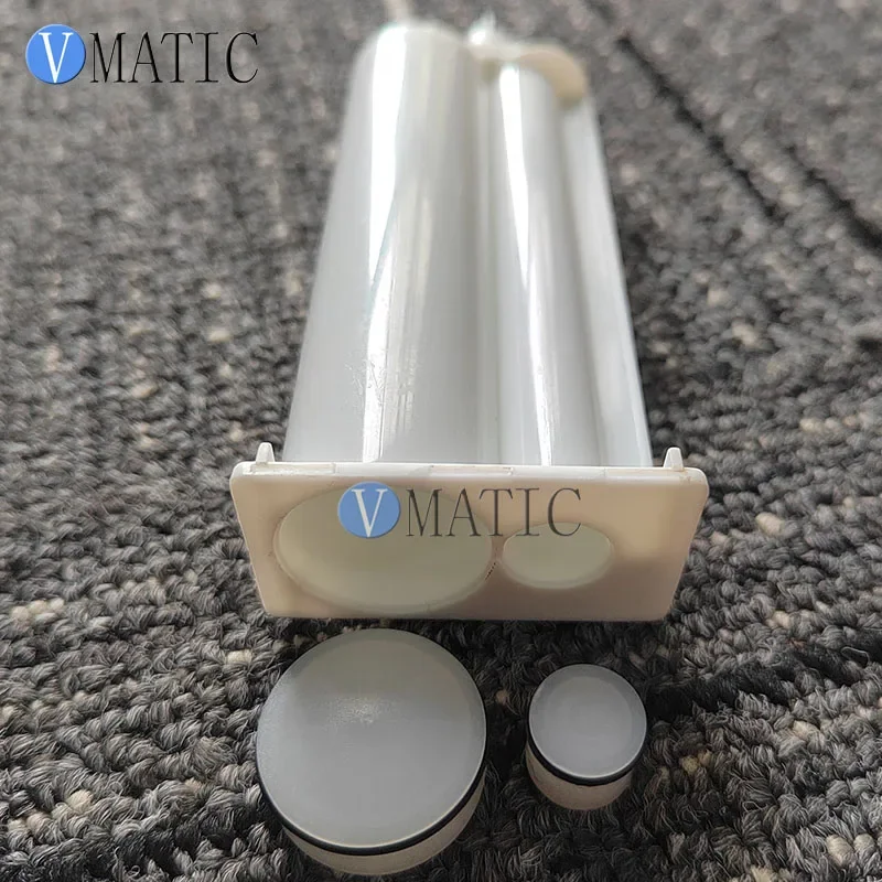 Free Shipping 2Pcs AB Epoxy Gun Cartridge 50 Ml Syringe 4:1 Two-Component Caulking Cartridge 4:1