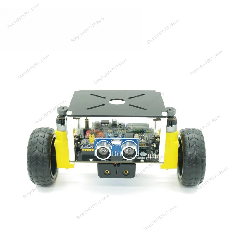For intelligent two-wheeled two-wheeled self-balancing car, Bluetooth remote control obstacle avoidance PID control DIY