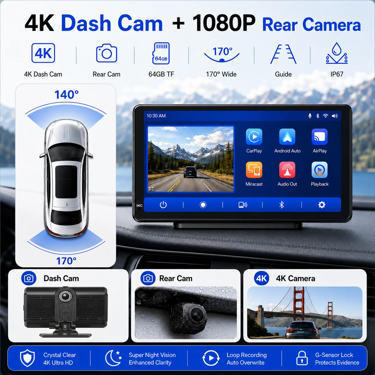 Taşınabilir 7 inç CarPlay Ekra - Photography Ratio incelemesi ve fiyatı