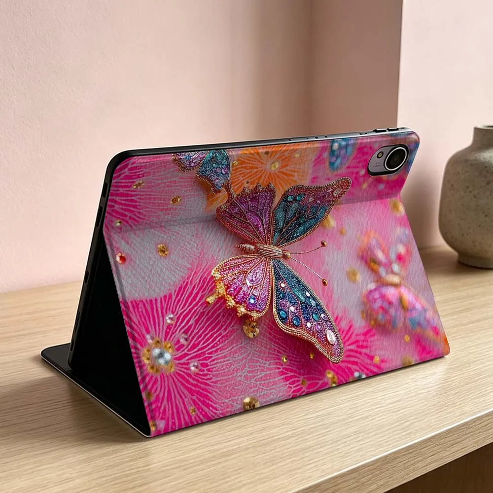 Red butterfly Art Pattern For Huawei MatePad MediaPad MagicPad Honor Pad 10 9 8 X10 X9 X8 X8a Pro Inch Tablet Case Soft