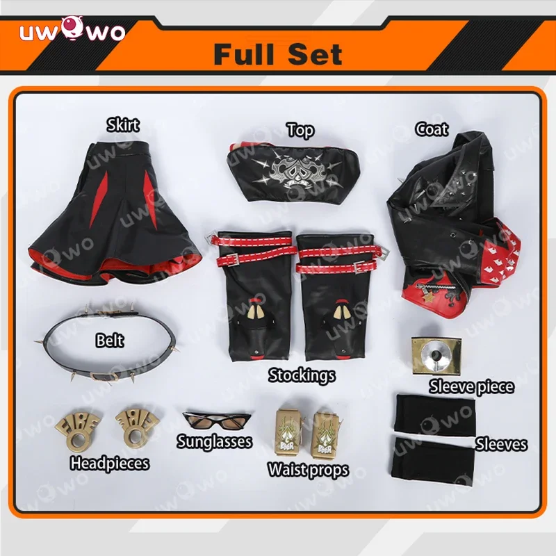 UWOWO Burnice Whita Cosplay Collab Series: Game Zenless Zone Zero ZZZ Burnice Whita Cosplay Costume Halloween Costume @ 0Z *