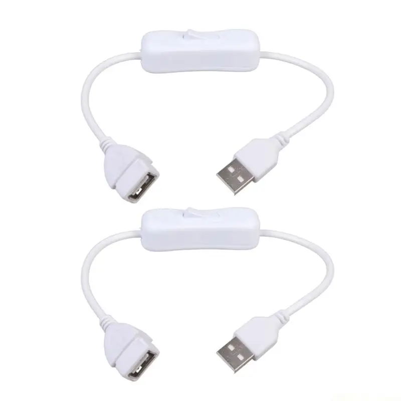 M5TD 2pcs USB A Switchable Power Cord USB Extension Inline Rocker Switcher Cord